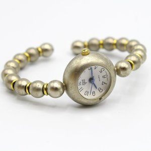 Vintage VGII Women's Silver & Gold Finish Pig Head Fashion Dressy Casual Watch